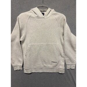 Patagonia Organic Cotton‎ Hoodie Pullover Grey Heather Ski Graphic Adult XS